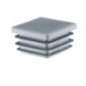 Square end caps for steel box section 70x70 mm Grey colour 10 pieces