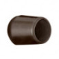 Tube end caps round 10 mm Brown flexicap 10 pieces