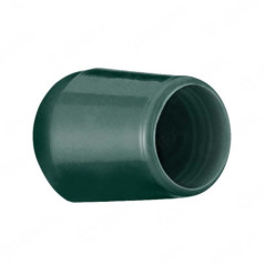 Tube end caps round 10 mm Green flexicap 10 pieces