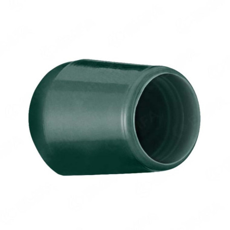 Tube end caps round 10 mm Green flexicap 10 pieces