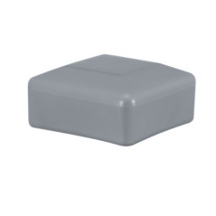 Fence post cap 15x15 mm Grey 10 pieces