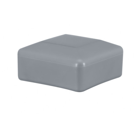 Fence post cap 15x15 mm Grey 10 pieces