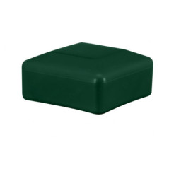 Fence post cap 20x20 mm Green 10 pieces