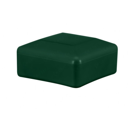 Cover cap green, for industrial and domestic use, dimension 50x50 mm