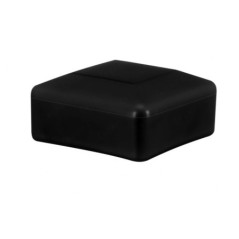 Fence post cap 60x60 mm Black 10 pieces