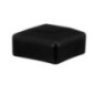 Protective cap black, for tubes and profiles, dimension 80x80 mm