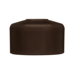 Round post cap 1 1/2" Brown 10 pieces