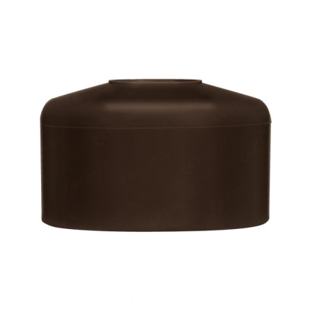 Round post cap 38 mm Brown 10 pieces