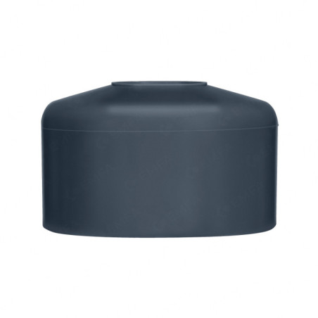 Round post cap 51 mm Anthracite Cover cap anthracite for 51 mm perforations, for tubes and profiles