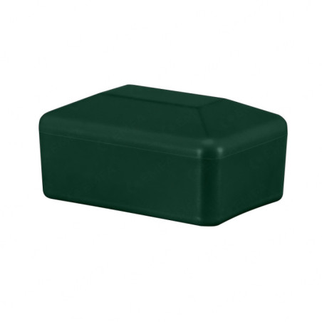 Plastic cap 18x30 mm in Green colour for rectangular fence posts. 10 pieces