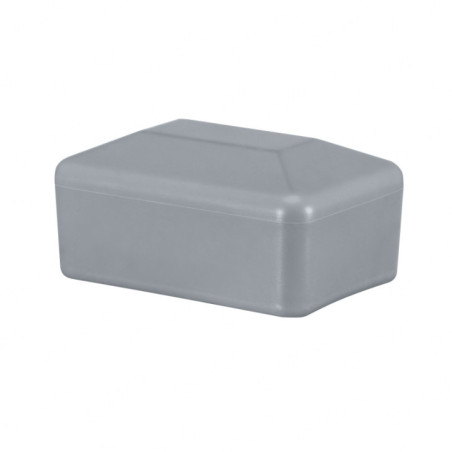 Plastic cap 18x30 mm in Grey colour for rectangular fence posts. 10 pieces