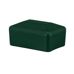 Plastic cap 40x60 mm in Green colour for rectangular fence posts. 10 pieces