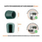 Plastic plug green, for industrial and domestic use, dimension 25 mm