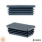 Rectangular end caps for 20x100 mm Anthracite colour 10 pieces