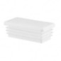 Rectangular end caps for 20x100 mm White colour 10 pieces