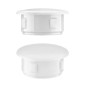 Drill hole cover cap 10x6 mm White 10 pieces