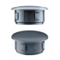 Drill hole cover cap 13x9 mm Anthracite 10 pieces