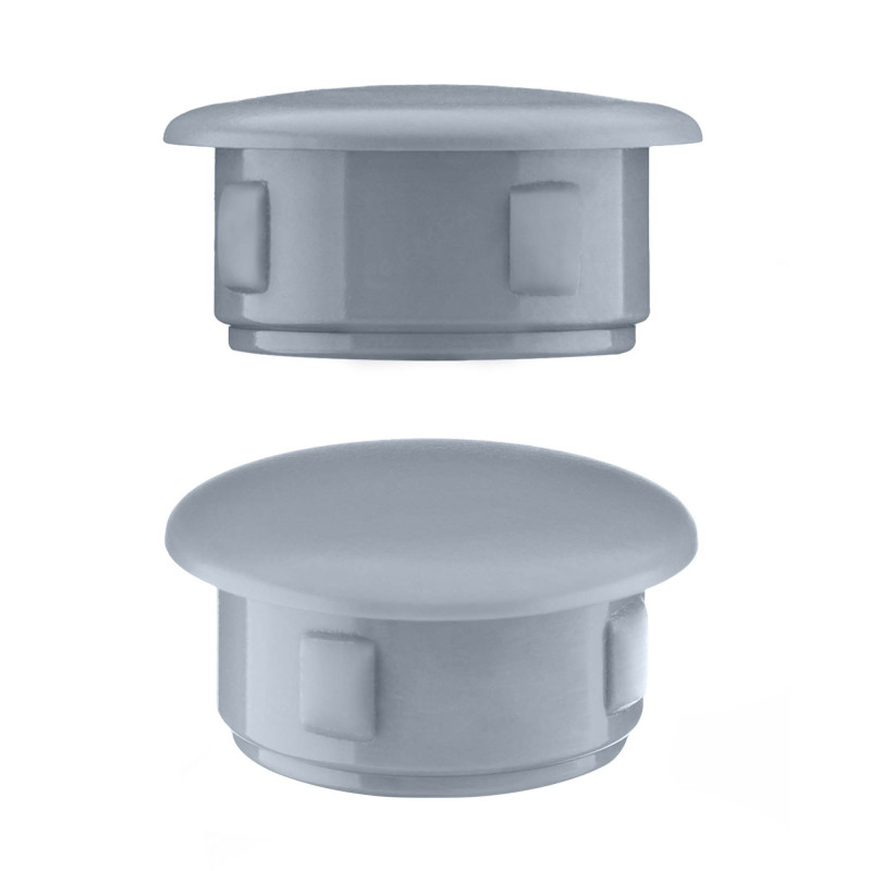 Drill hole cover cap 30x25 mm Grey 10 pieces