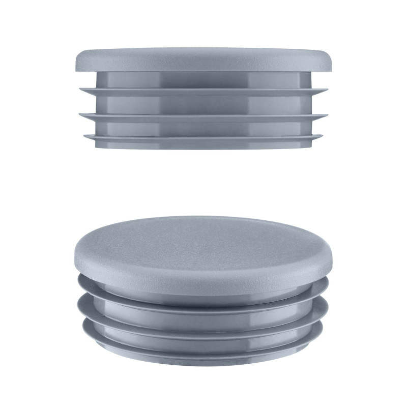 Round plastic tube inserts 1 1/4" in Grey colour 10 pieces