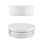 Round plastic tube inserts 114 mm in White colour 10 pieces