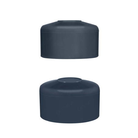 Round post cap 1 1/2" Anthracite 10 pieces