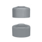 Round post cap 2" Grey 10 pieces