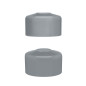 Round post cap 40 mm Grey Pfostenkappen rund 40 mm Grau