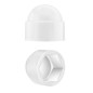 Acorn nut caps M8 key 13. Bolt caps in White colour Decorative cap white designed for industrial and domestic use