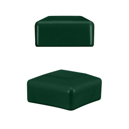 Fence post cap 50x50 mm Green 10 pieces