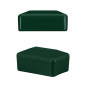 Plastic cap 40x80 mm in Green colour for rectangular fence posts. Pfostenkappen rechteckig 40x80 mm Grün