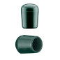 Tube end caps round 10 mm Green flexicap 10 pieces