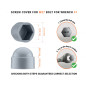 Plastic cap nut for M27 screw