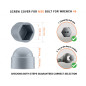Acorn nut caps M30 key 46. Bolt caps in Grey colour Plastic cap nut for M30 screw