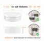 Round plastic tube inserts 1 1/2" in White colour 10 pieces