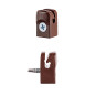 Plastic holder with screw for tensioning wire - Brown