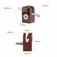 Tension wire holders with self-tapping screws for fences with a 10-year guarantee