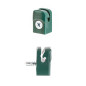 Plastic holder with screw for tensioning wire - Green