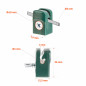 Plastic holder with screw for tensioning wire - Green