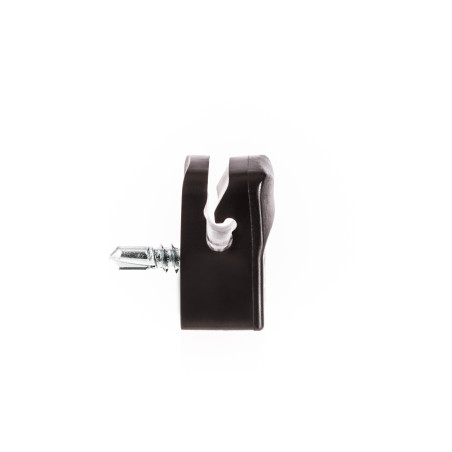 Plastic holder with screw for tensioning wire - Black