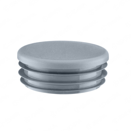 Round plastic tube inserts 12 mm in Grey colour 10 pieces Blanking plug grey 12 mm for machinery and automotive