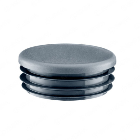 Round plastic tube inserts 16 mm in Anthracite colour 10 pieces