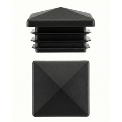 PE Pyramid End Cap for Square Tubes 15x15 EMFA GmbH