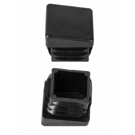 Angled square insert cap 20x20 mm Black Angled square insert cap 20x20 20x20 square tube insert EMFA GmbH