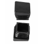 Angled square insert cap 25x25 mm Black Angled square insert cap 25x25 25x25 square tube insert EMFA GmbH