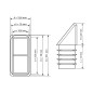 Angled square insert cap 15x30 mm Black Angled square insert cap 15x30 15x30 angled square insert EMFA GmbH