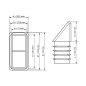 Angled square insert cap 20x30 mm Black Angled square insert cap 20x30 20x30 angled square insert EMFA GmbH
