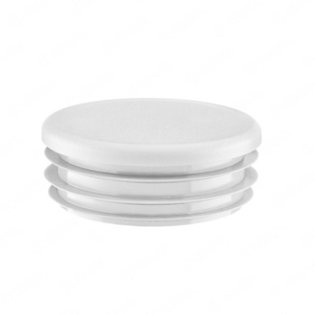 Round plastic tube inserts 19 mm in White colour Blanking plug white 19 mm for machinery and automotive