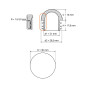 Domed insert cap for round tubes 30 mm Black Domed insert cap for round tubes 30,0 round tube insert caps 30,0 EMFA GmbH