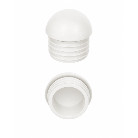 Domed insert cap for round tubes 40 mm White Domed insert cap for round tubes 40,0 round tube insert caps 40,0 EMFA GmbH