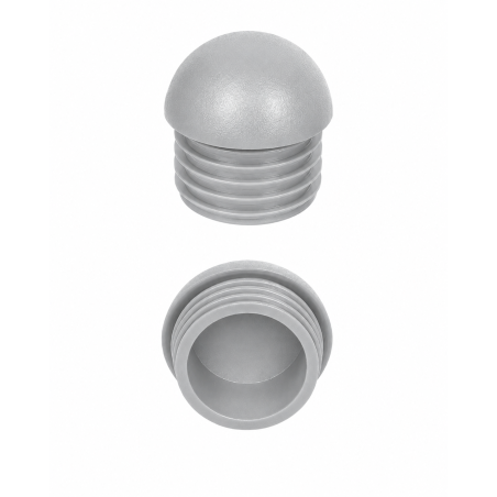 Domed insert cap for round tubes 48,3 mm Grey Domed insert cap for round tubes 48,3 round tube insert caps 48,3 EMFA GmbH